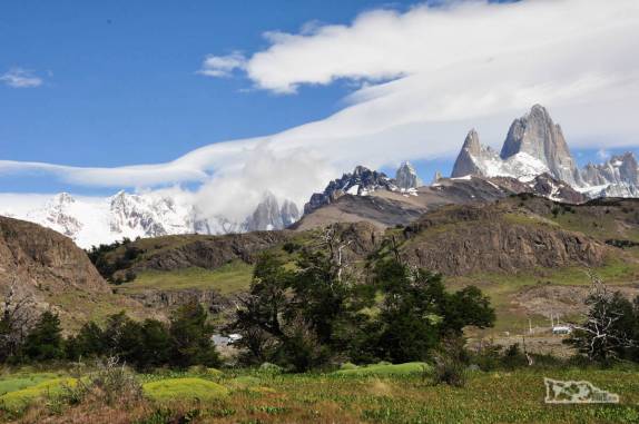 A magnífica paisagem do Parque Nacional Los Glaciares, em El Chaltén, na patagônia argentina